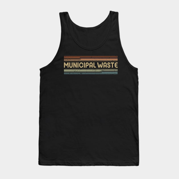 Municipal Waste Retro Lines Tank Top by casetifymask